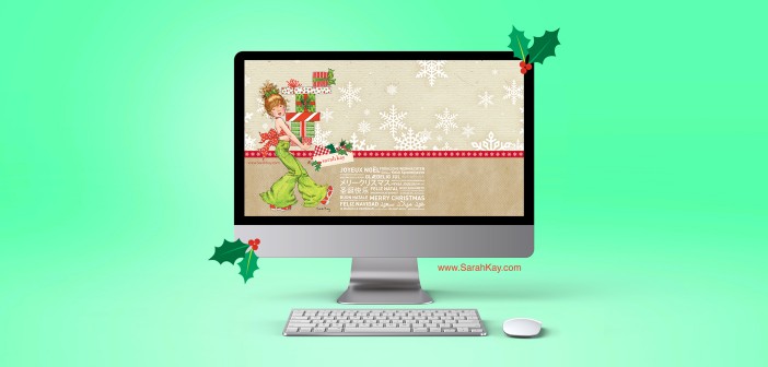 FREE Sarah Kay™ Christmas Desktop Wallpaper