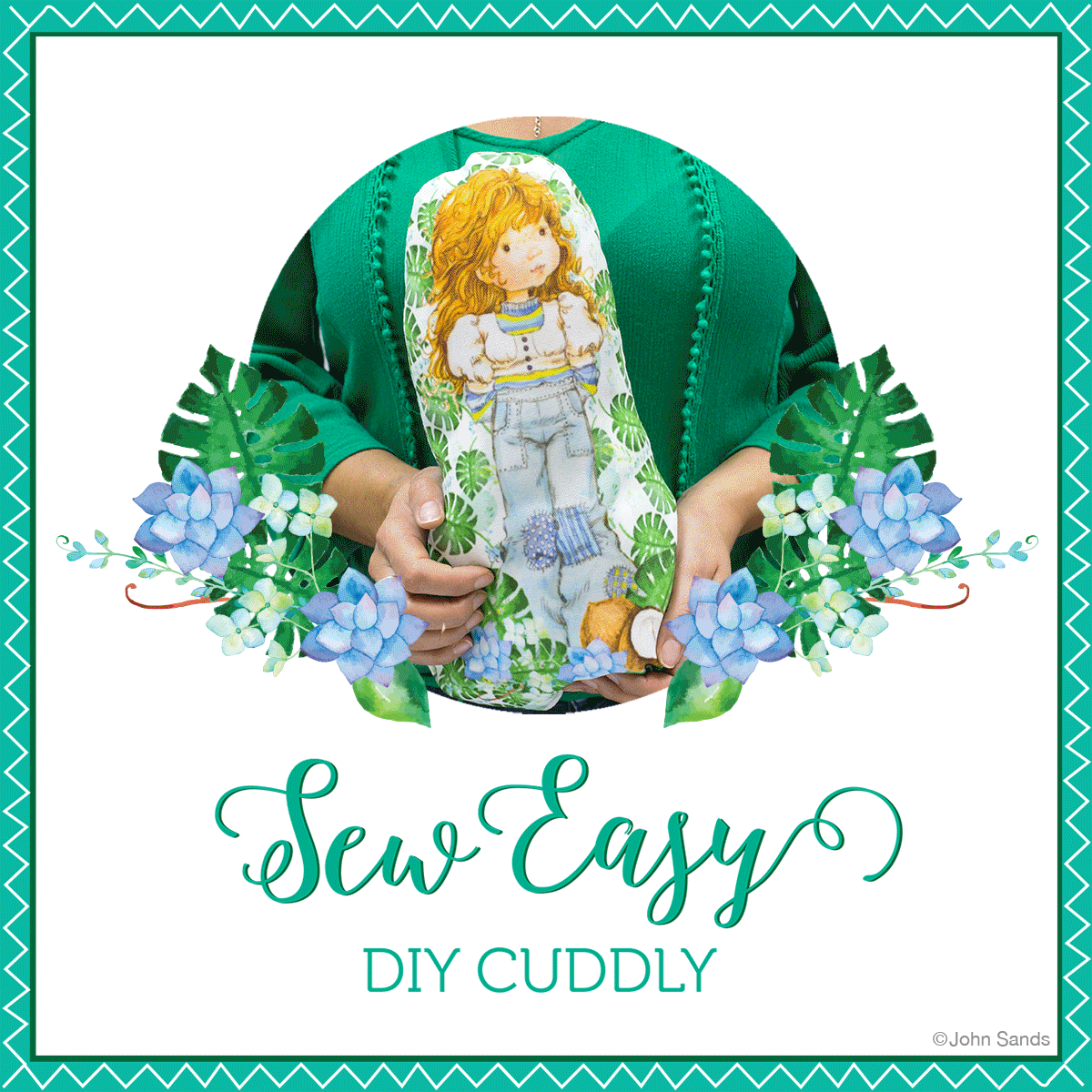 Make it!  Sarah Kay Sew Easy DIY Cuddly Doll
